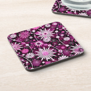 Valentine Floral Pattern Coaster