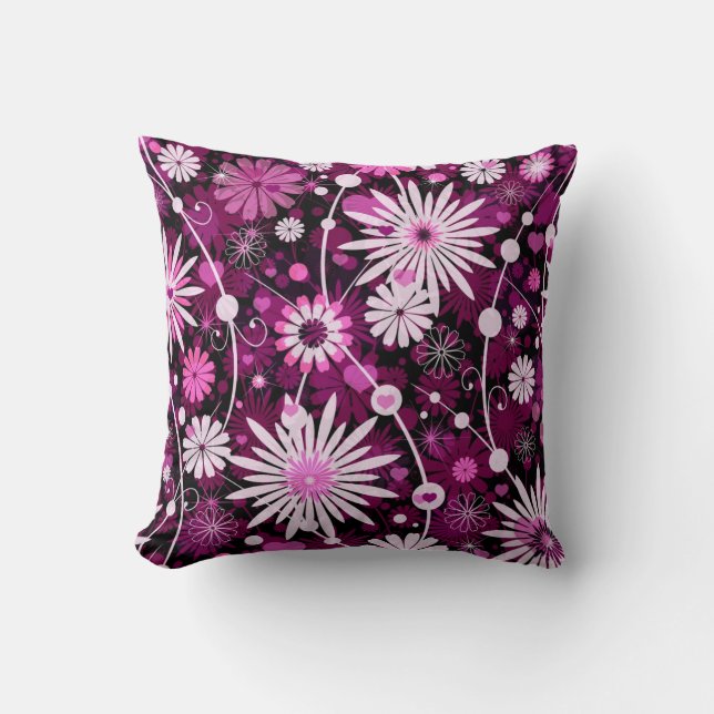 Valentine Floral Pattern Cushion (Front)