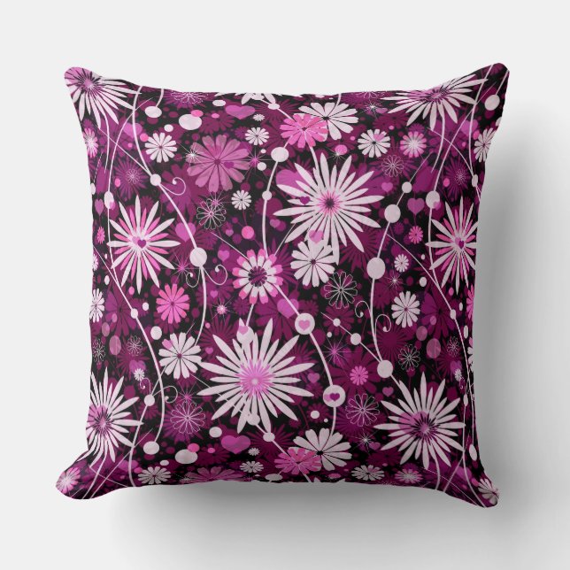 Valentine Floral Pattern Cushion (Front)