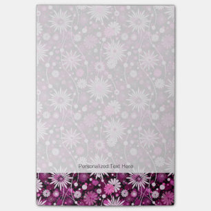 Valentine Floral Pattern Post-it Notes