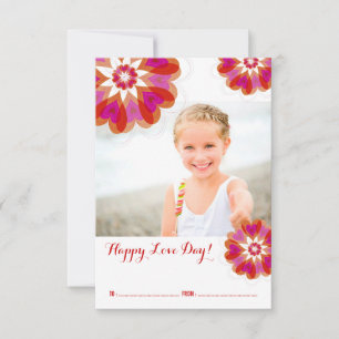 Valentine Flower Love Classroom Valentine's Day Invitation