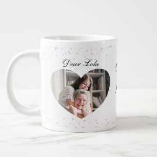 Valentine For Grandchild Photo Large Coffee Mug