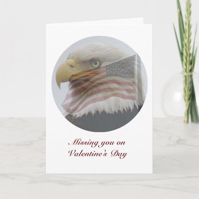Valentine for Military People Holiday Card (Front)