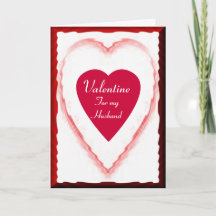 Valentine for My Husband - Red Heart Design Holida