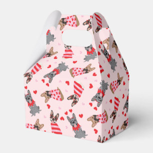 Valentine French Bulldogs Favour Box