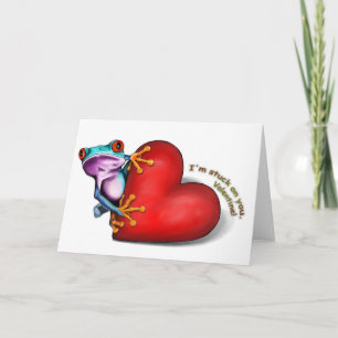 valentine frog card