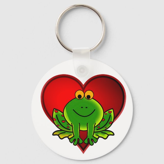 Valentine Frog Key Ring (Front)