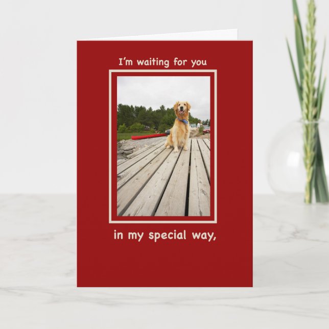 Valentine from Golden Retriever Dog Holiday Card (Front)