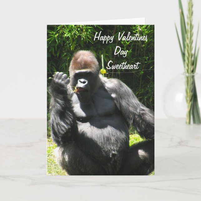 VALENTINE FROM YOUR GORILLA card (Front)