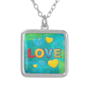 Valentine Fun 3D Mix and Match Silver Plated Necklace