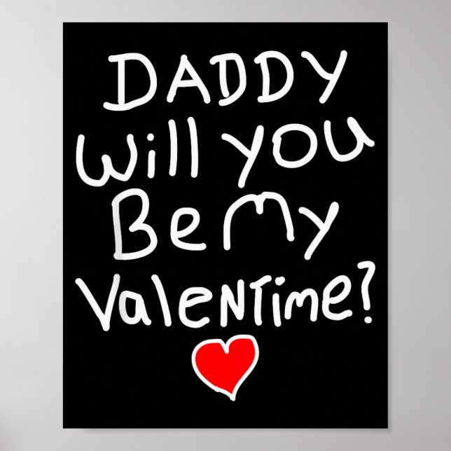 Valentine Funny Dad  Poster (Front)