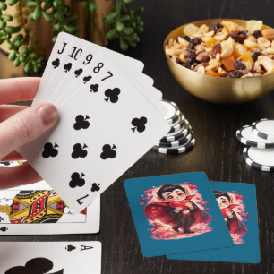Valentine Funny Dracula Playing Cards