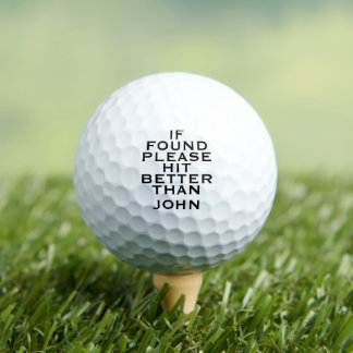 Valentine Funny If Found Please Hit Golf Balls