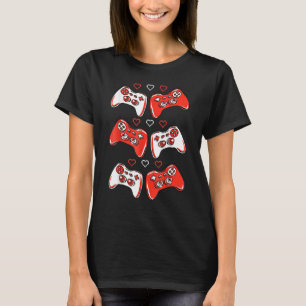 Valentine Games Video Game Controller Heart Gamer T-Shirt