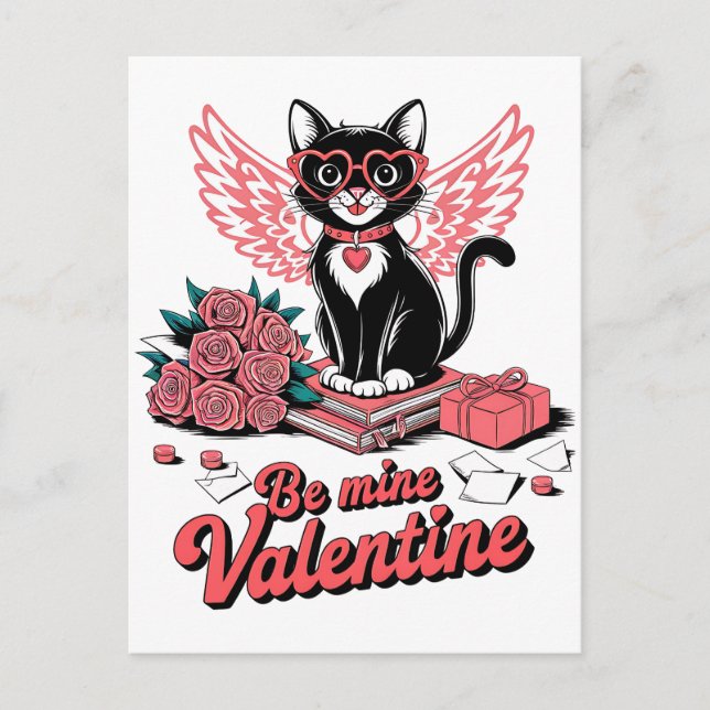 Valentine Gift | Be Mine Valentine Postcard (Front)
