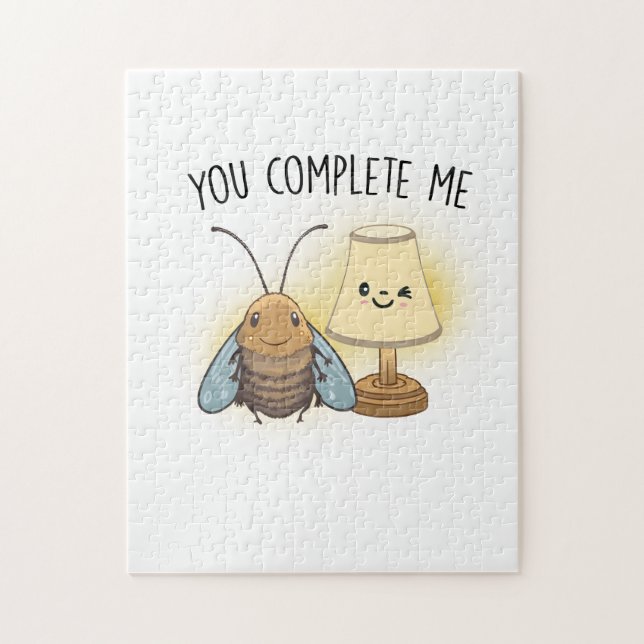 Valentine Gift Bee You Complete Me Jigsaw Puzzle (Vertical)