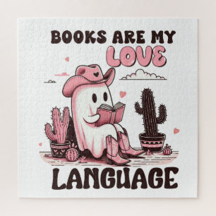 Valentine Gift Books Are My Love Language Jigsaw Puzzle