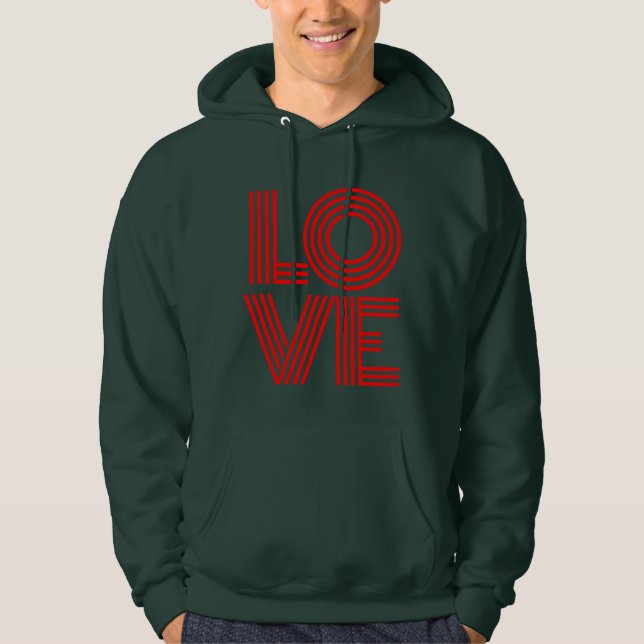 Valentine Gift For Her Simple Purview Design Hoodie (Front)