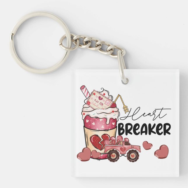 Valentine Gift | Heart Breaker Key Ring (Front)