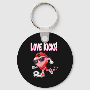 Valentine Gift Soccer Heart Sport Valentines Day L Key Ring