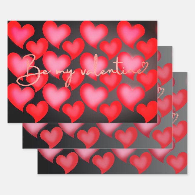 Valentine Gift Wrapping Paper Sheet (Set)