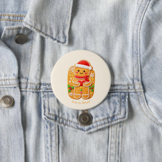 Valentine Gingerbread man 7.5 Cm Round Badge