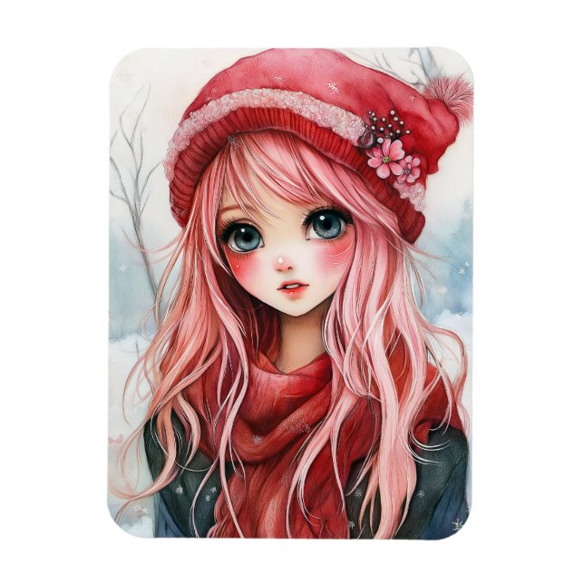 Valentine Girl Magnet (Vertical)