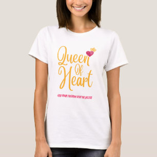 Valentine Girls Queen Of Heart Lover Gift T-Shirt