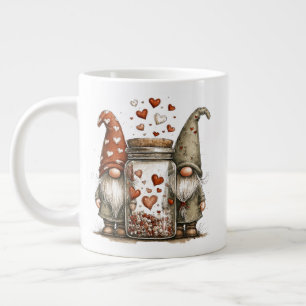 Valentine Gnome Coffee Mug – Cute Love Jar Design