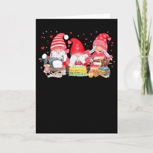 Valentine Gnome Quilting Sewing Seamstress Women M Card