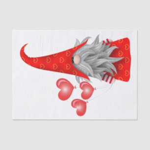 Valentine Gnome Tissue Paper