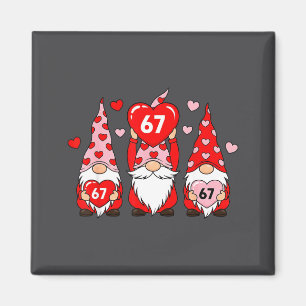Valentine Gnomes 67 Funny Meme Cute Love Gnome Cou Magnet