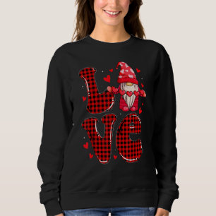 Valentine Gnomes Holding Hearts Valentine's Day Gn Sweatshirt