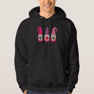 Valentine Gnomes Valentine's Day Love Leopard Buff Hoodie