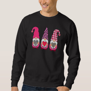 Valentine Gnomes Valentine's Day Love Leopard Buff Sweatshirt