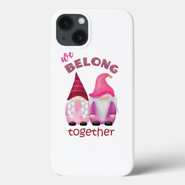 Valentine gnomes: we belong together Case-Mate iPhone case (Back)