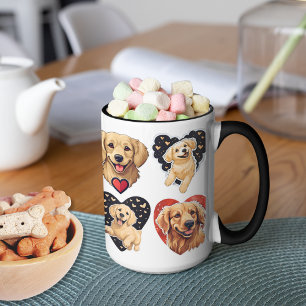 Valentine Golden Retriever Dog Mug