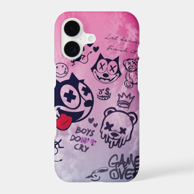 Valentine Graffiti Art Case-Mate iPhone 17 Case (Back)