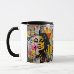 Valentine Graffiti Grunge Art Print Mug