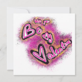 Valentine graffiti holiday card
