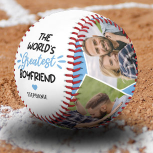 Valentine Greatest Boyfriend Photo Baseball