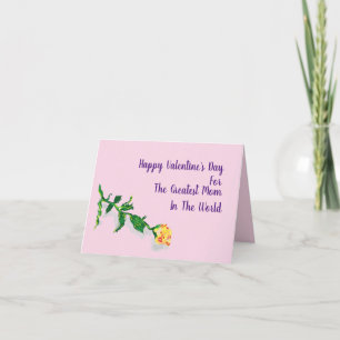 Valentine Greeting Card : Greatest Mum
