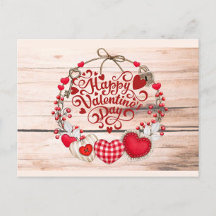 Valentine Greetings  Postcard