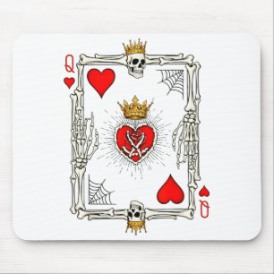 Valentine Halloween Queen Of Hearts Card Costume G Mouse Pad