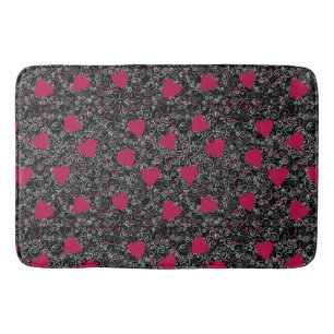 Valentine Heart Art Bath Mat