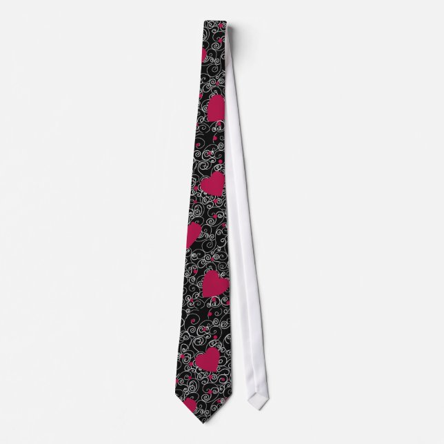 Valentine Heart Art Tie (Front)