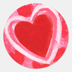 Valentine Heart by VictoriaShaylee Classic Round Sticker