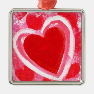 Valentine Heart by VictoriaShaylee Metal Ornament