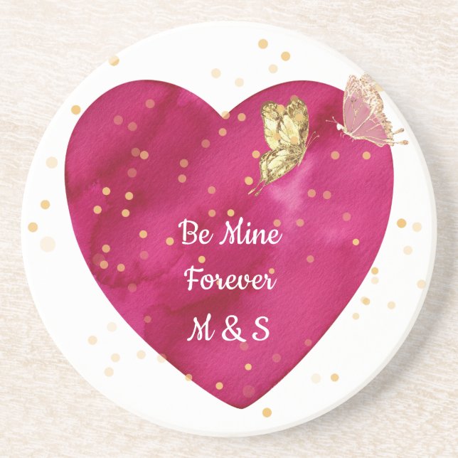 Valentine Heart  Coaster (Front)