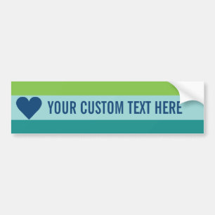 Valentine Heart custom bumpersticker Bumper Sticker